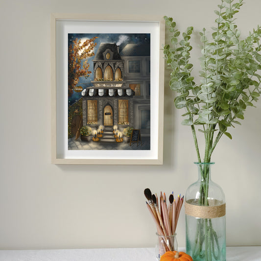 Affiche tirage d'art - Petite boutique d'Halloween