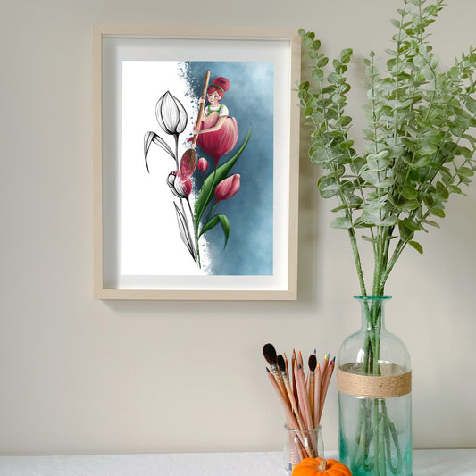 Affiche - Tulipe - Format A5