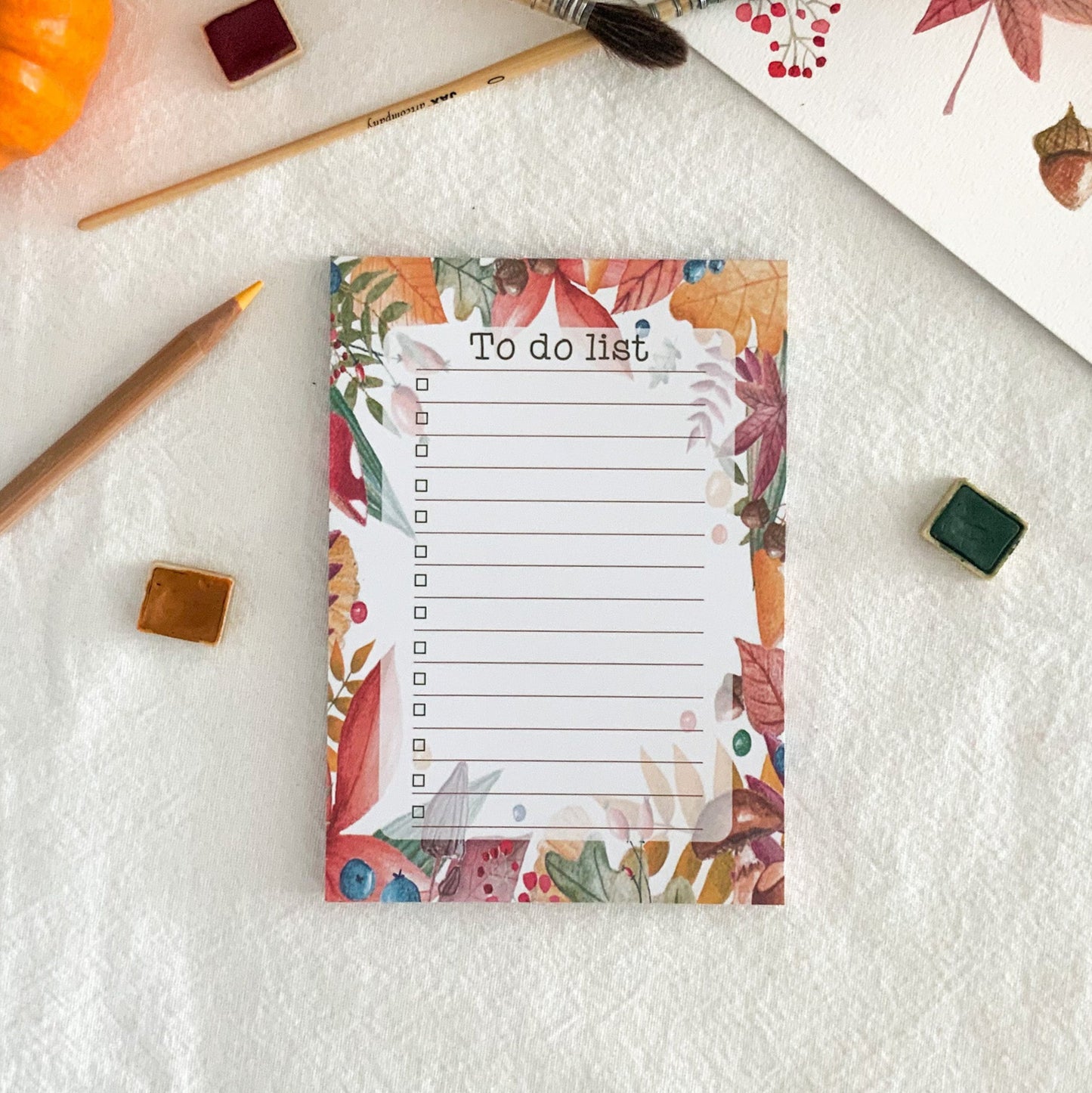 Bloc-notes - To do list couleurs d'automne