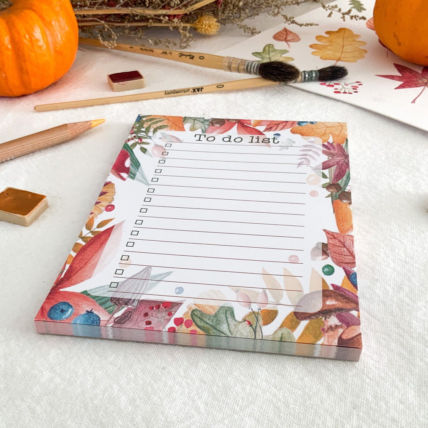 Bloc-notes - To do list couleurs d'automne