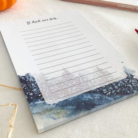 Bloc-notes - Forêt d'hiver