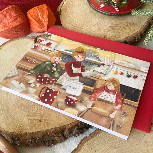 Carte de Noël - Biscuits de Noël