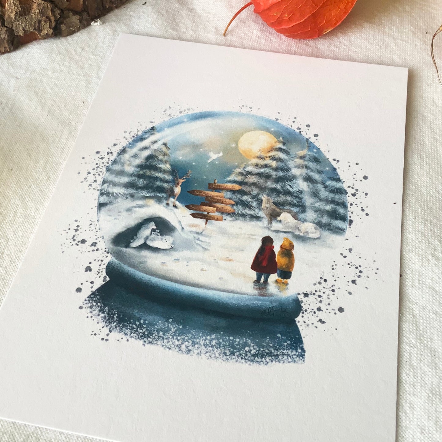 Carte - Boule à neige