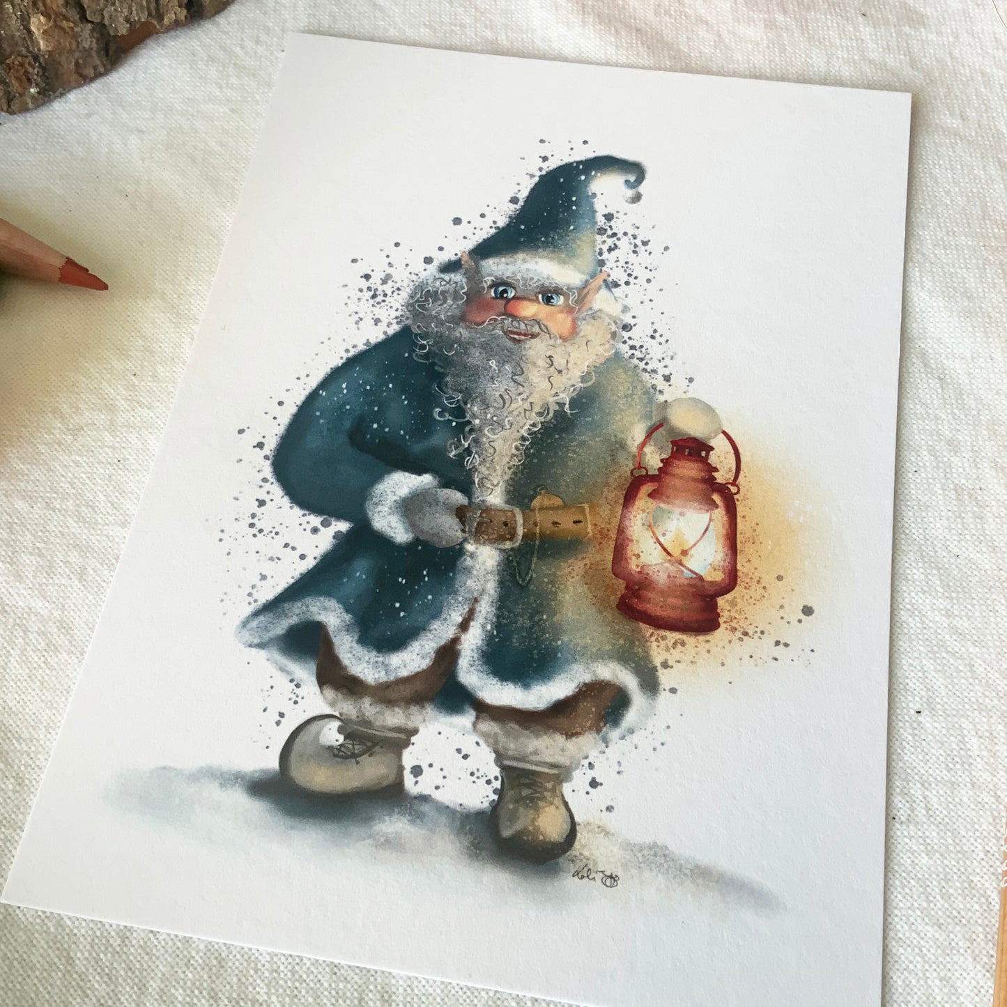 Carte - Elfe de Noël