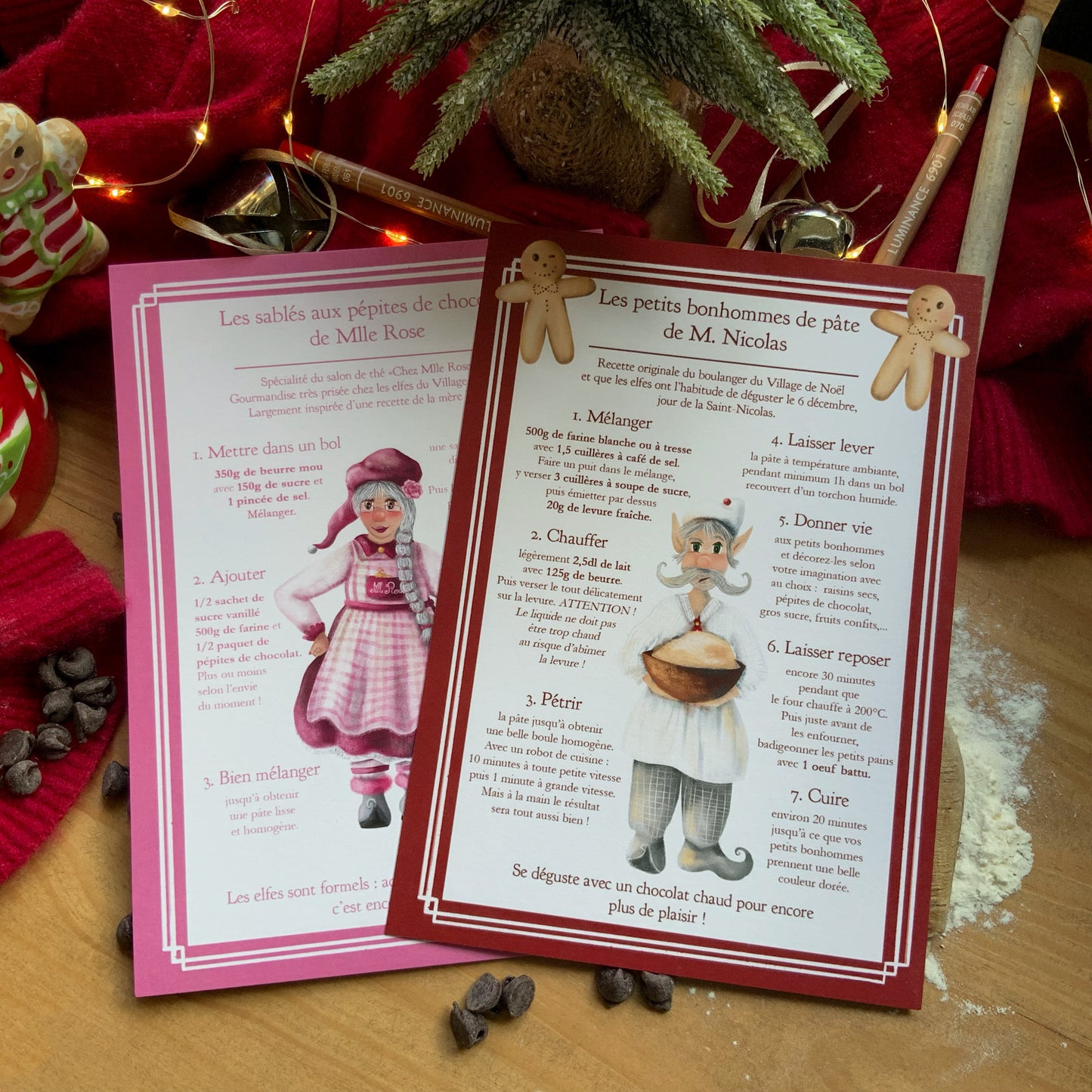 Carte recette - Bonhommes de pâte de M. Nicolas