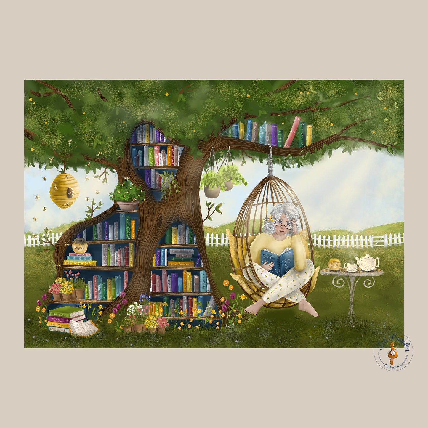 Affiche - Arbre à livres