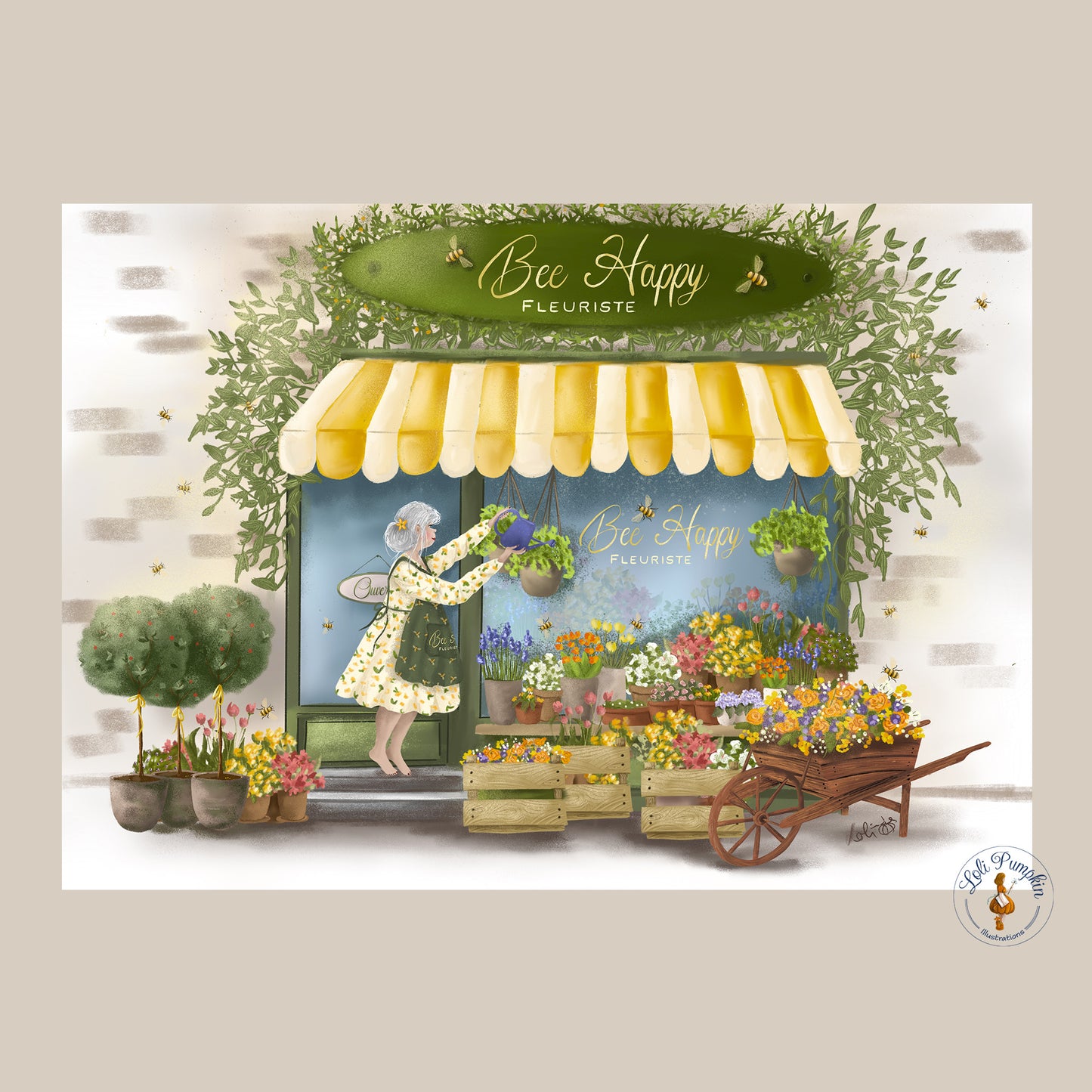 Affiche - Fleuriste