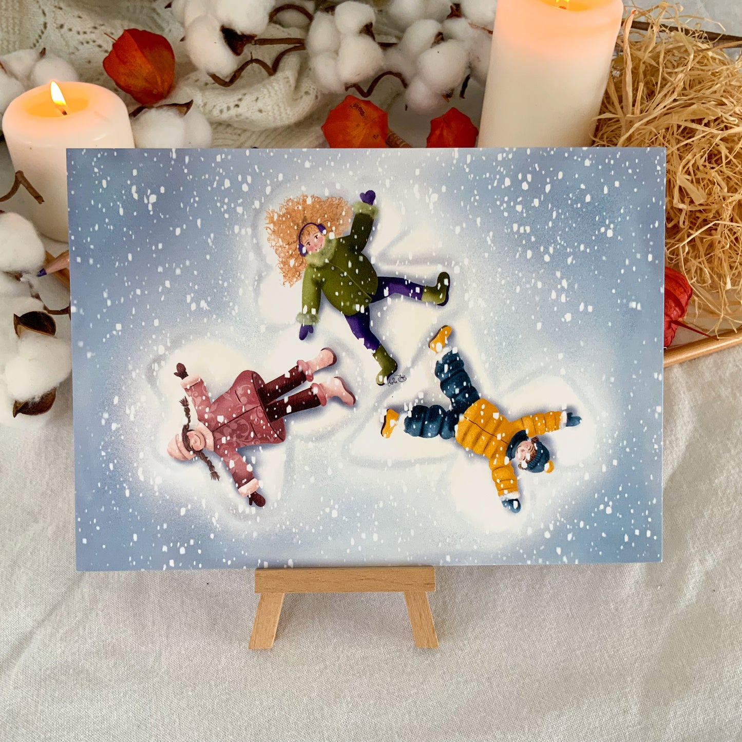 Carte - Anges des neiges