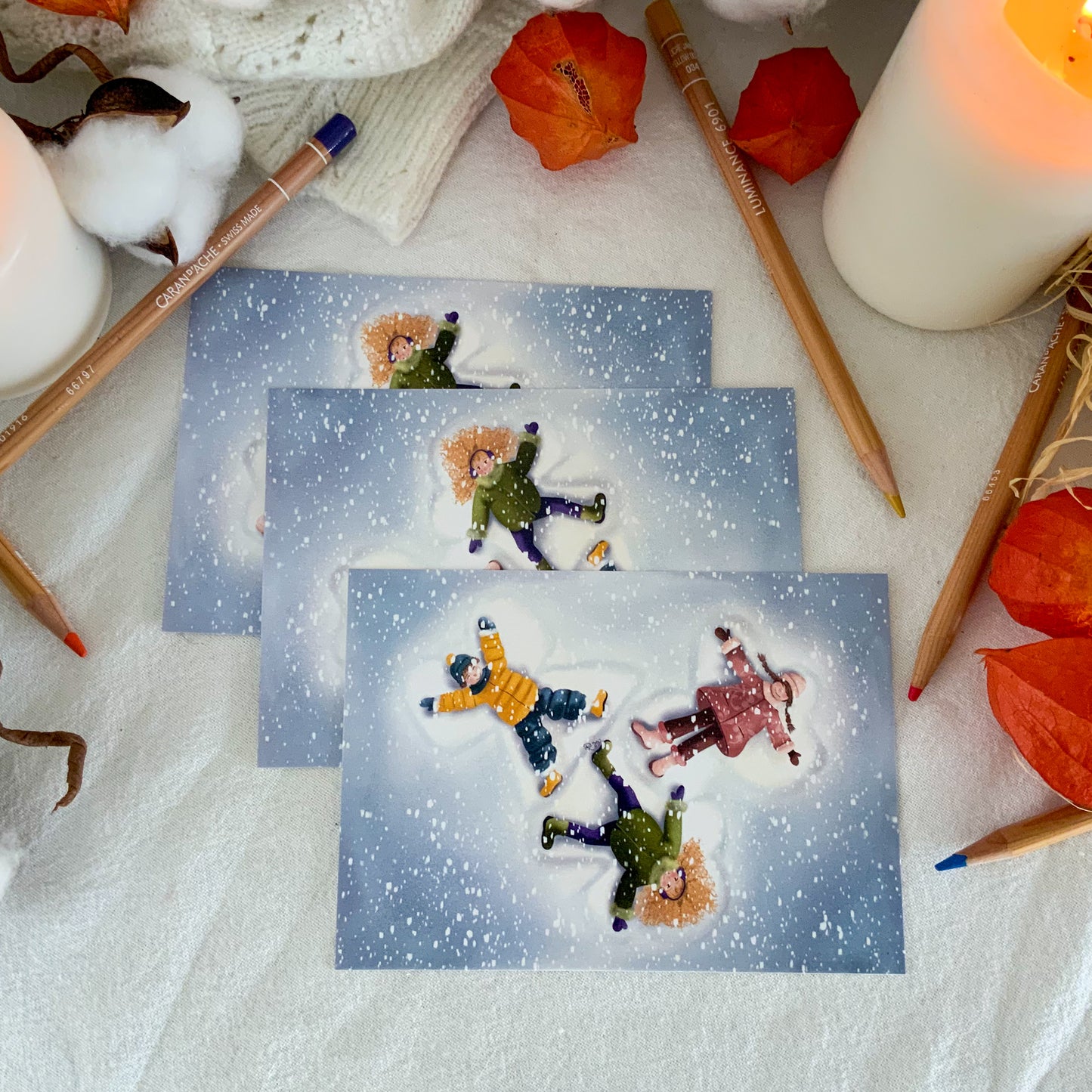 Carte - Anges des neiges