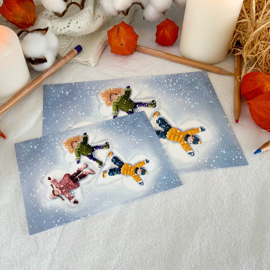 Carte - Anges des neiges