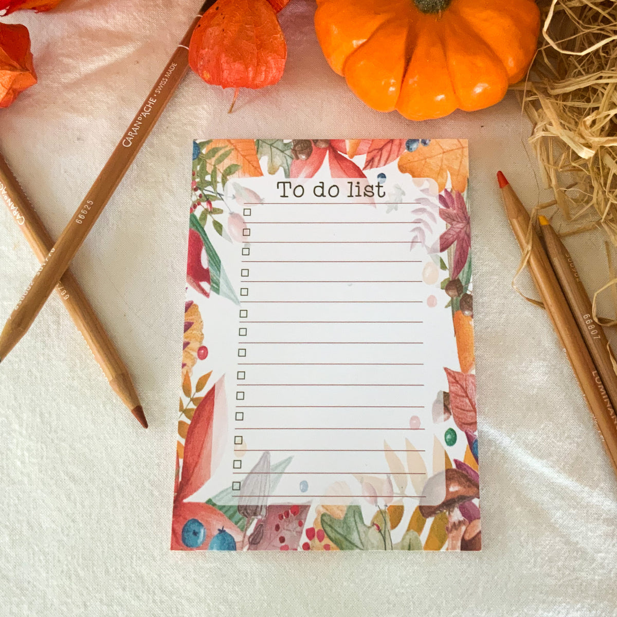 Bloc-notes - To do list couleurs d'automne