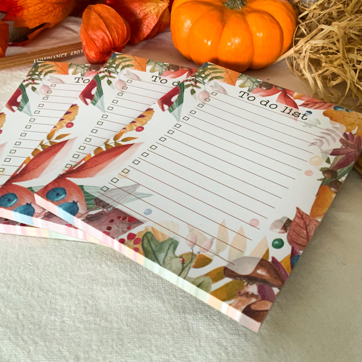 Bloc-notes - To do list couleurs d'automne