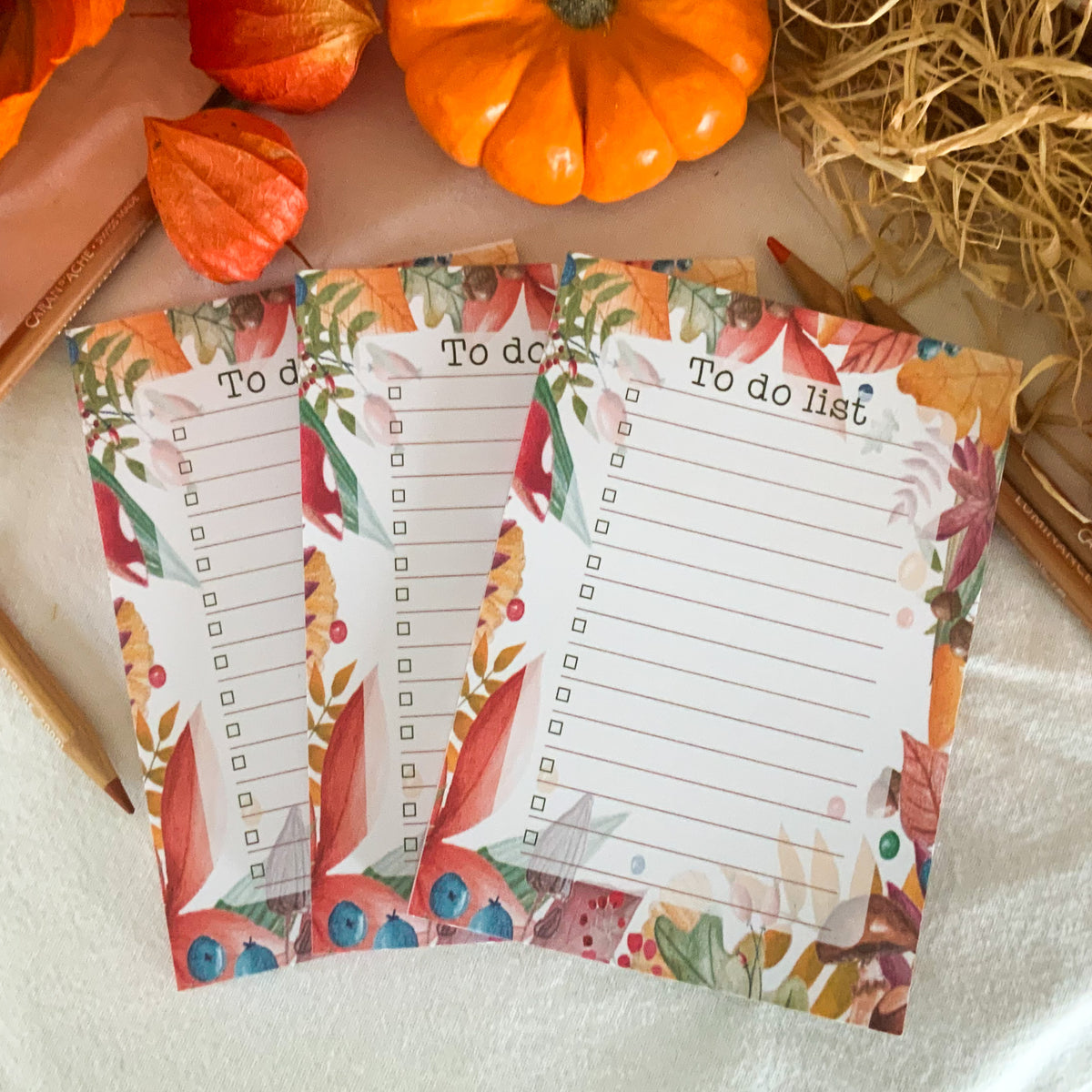 Bloc-notes - To do list couleurs d'automne