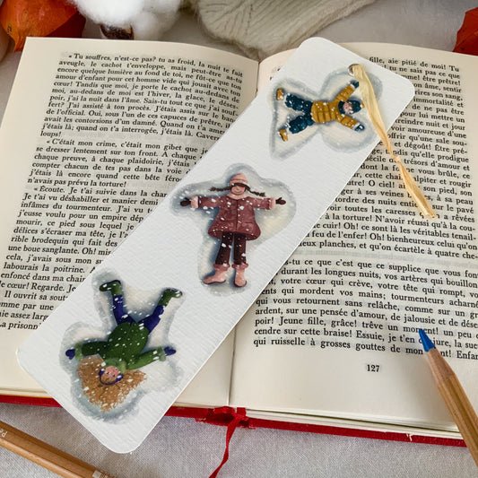 Marque-pages - Anges des neiges