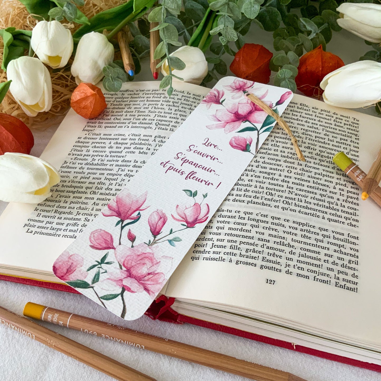 Marque-pages - Magnolia