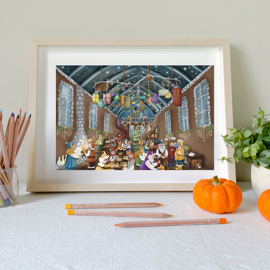 Affiche tirage d'art - L'atelier du père Noël