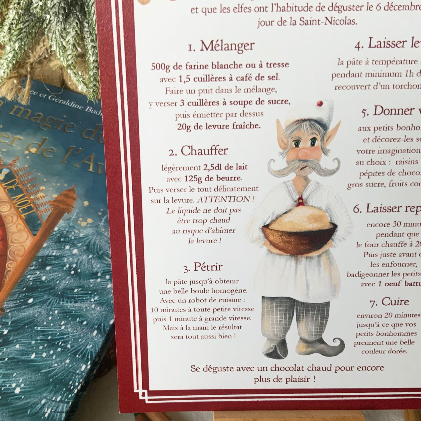 Carte recette - Bonhommes de pâte de M. Nicolas