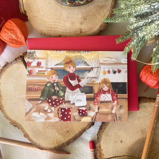 Carte de Noël - Biscuits de Noël