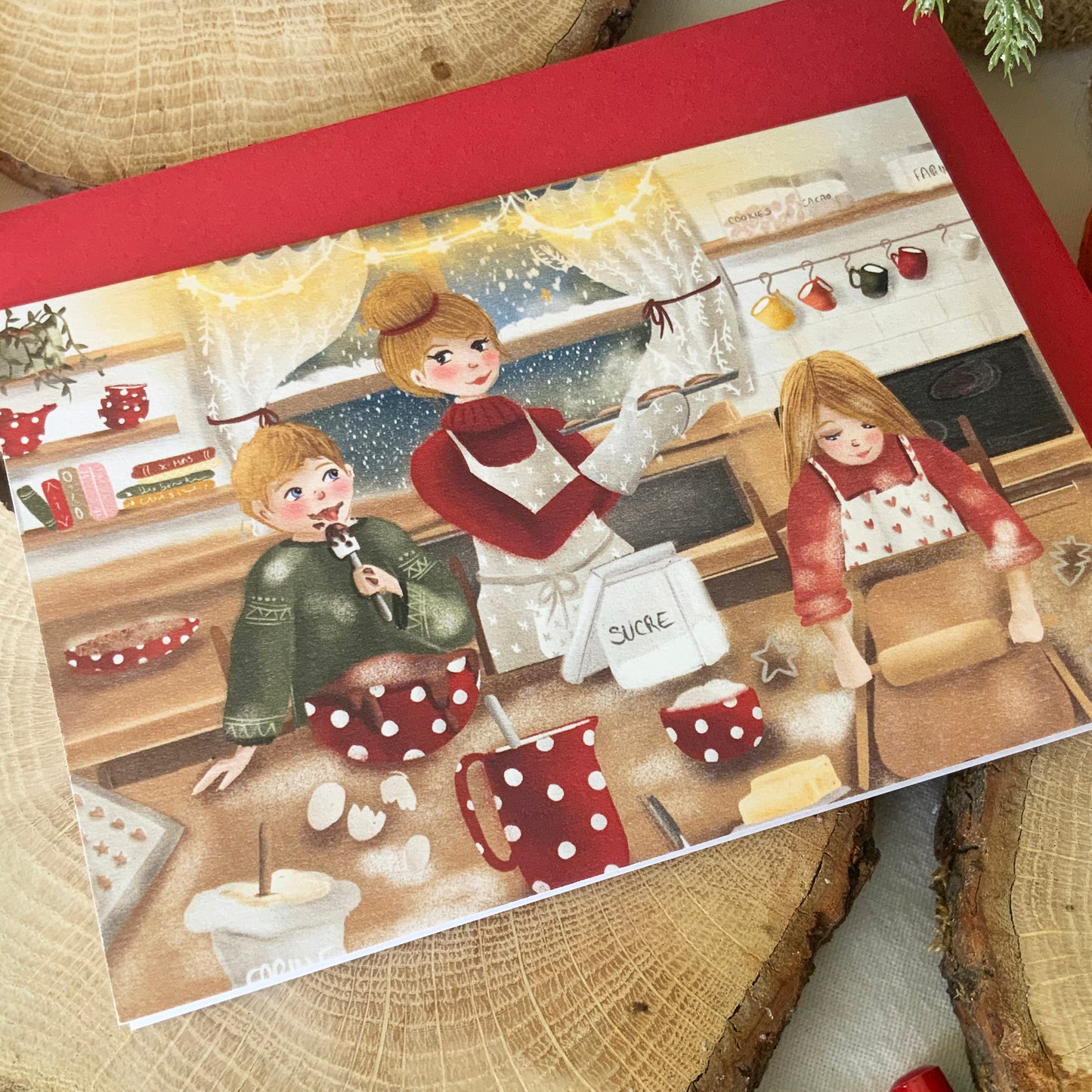 Carte de Noël - Biscuits de Noël