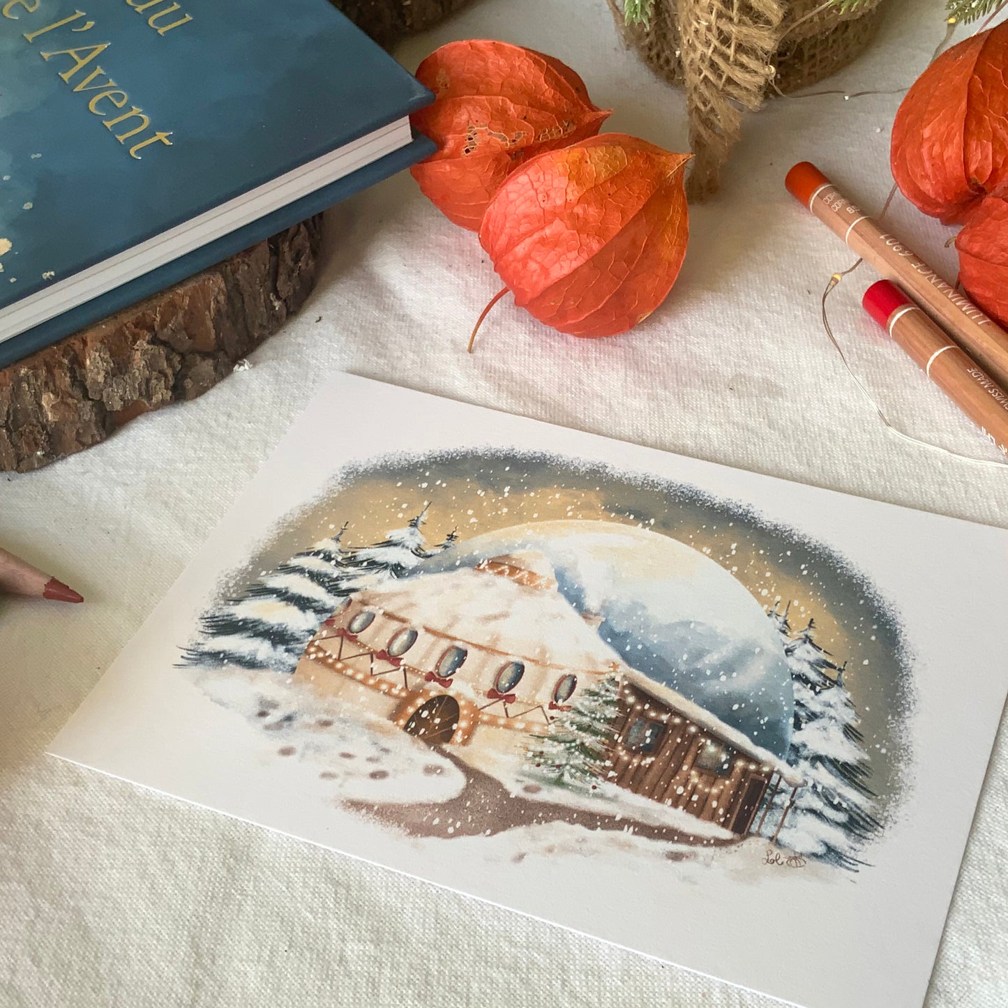 Carte - Yourte de Noël