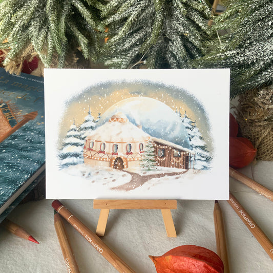 Carte - Yourte de Noël