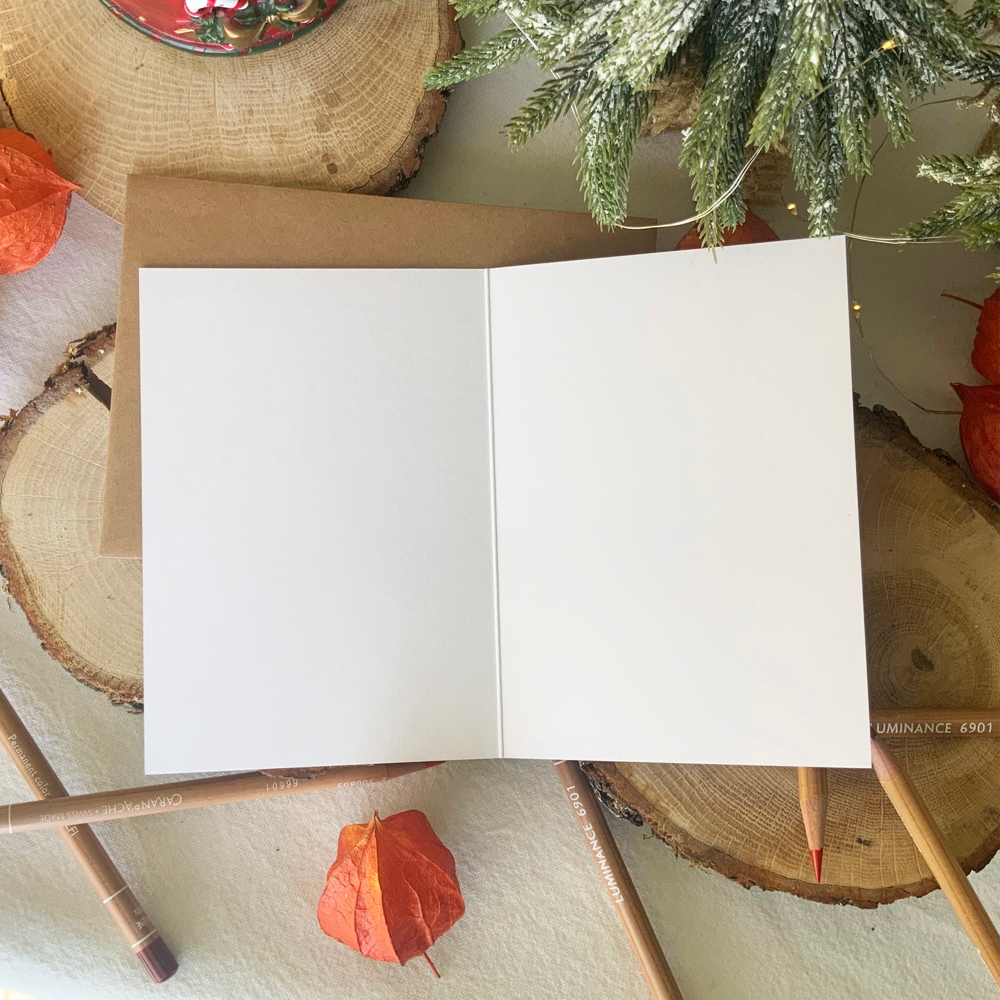 Carte de Noël - Ours Cosy