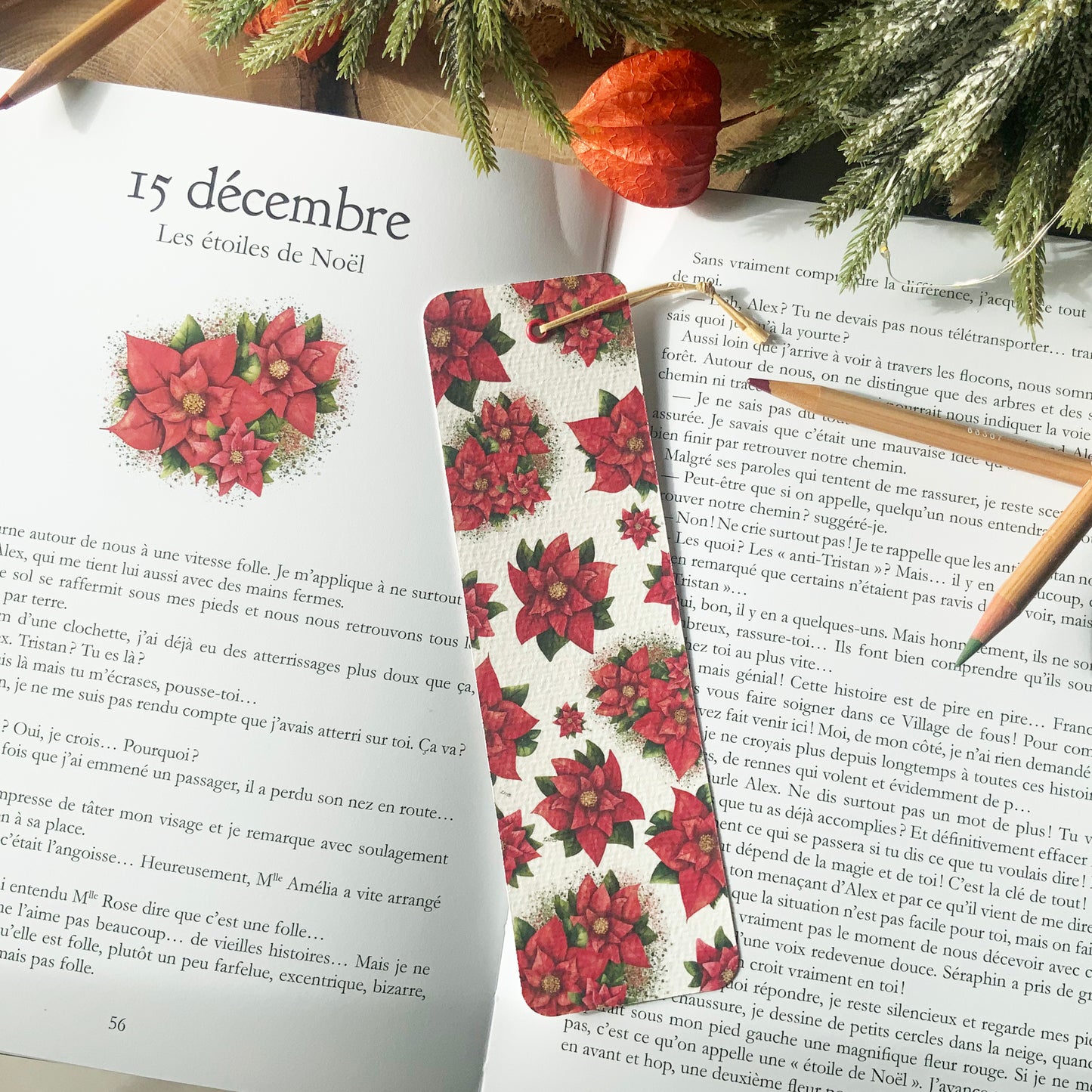 Marque-pages - Étoiles de Noël