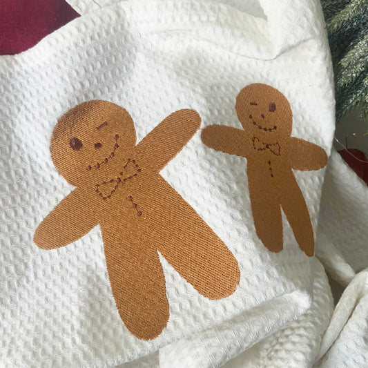 Torchon brodé - Pâtisserie de Noël